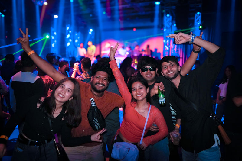 Friends celebrating at a Bollywood night in Tokyo — WeDesi Tokyo