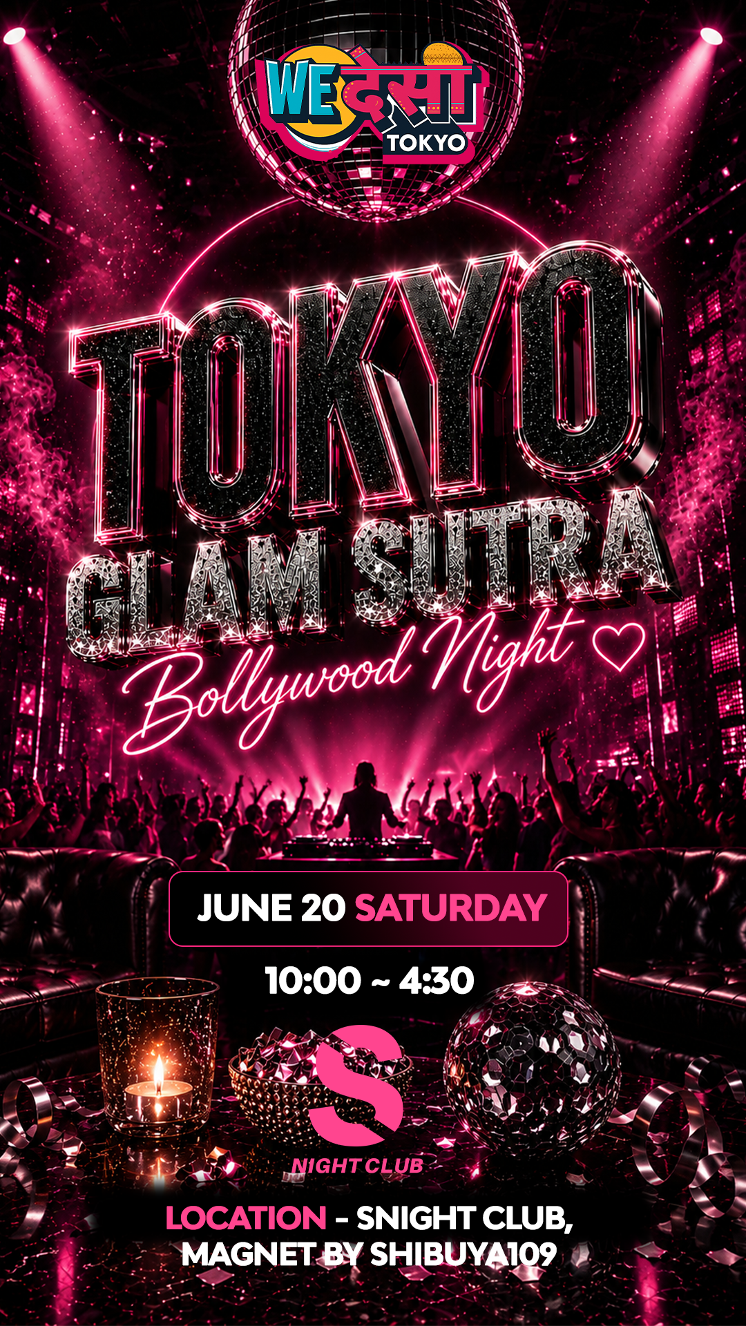 Tokyo Glam Sutra – Bollywood Night (June 20)